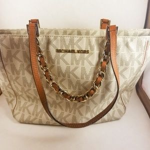 Michael Kors Signature Leather Large Tote